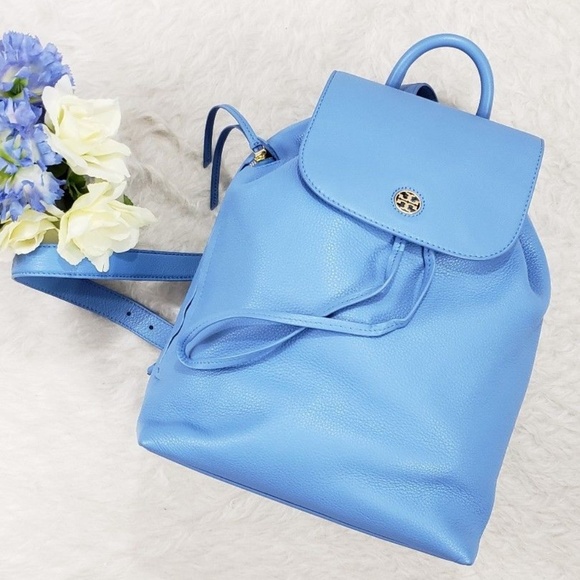 Tory Burch Handbags - ⛔Tory Burch Brody Backpack Leather Montego Blue